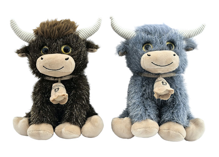 (Mis 3+) HIGHLAND COW (Lurex) Peluche 25cm 2ass…x12…x60